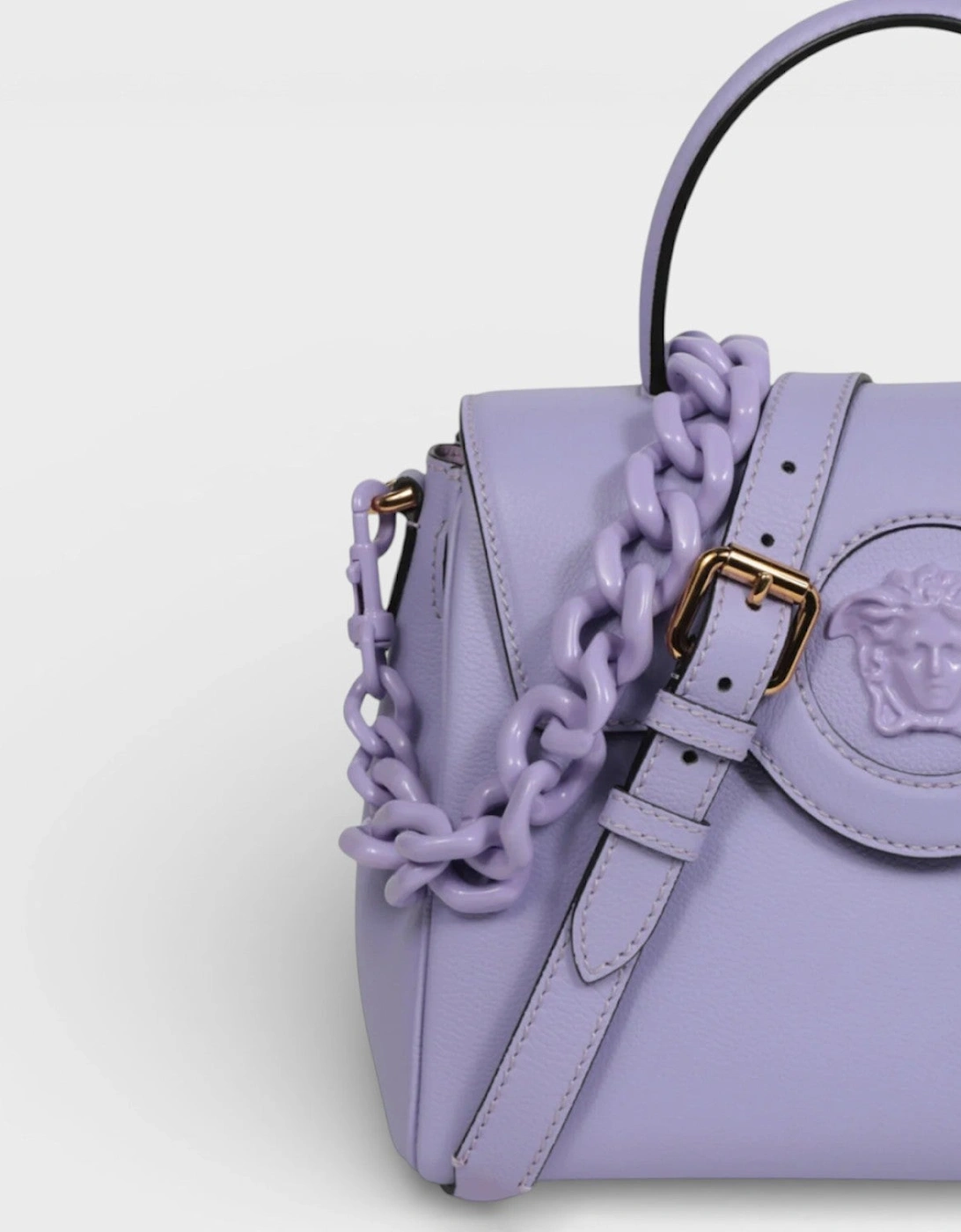 La Medusa Top Handle Shoulder Bag Lilac