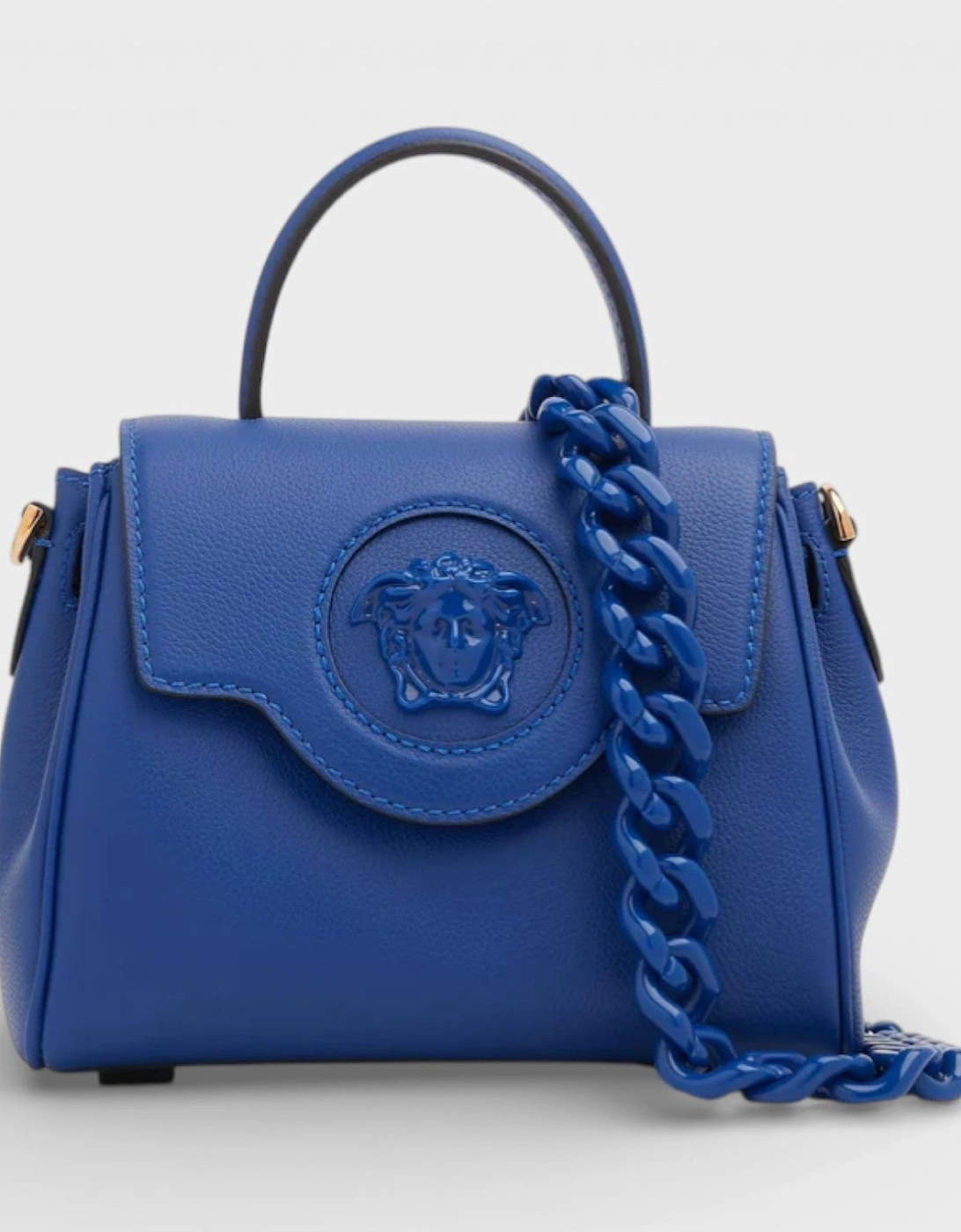 La Medusa Top Handle Handbag Blue, 7 of 6
