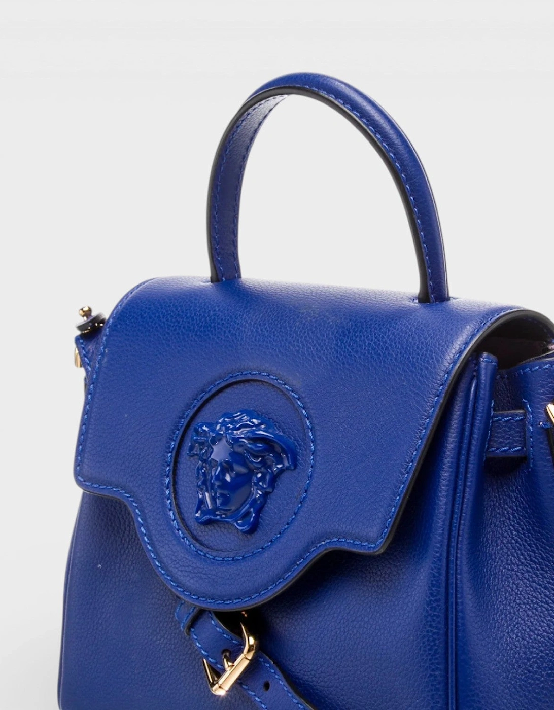 La Medusa Top Handle Handbag Blue