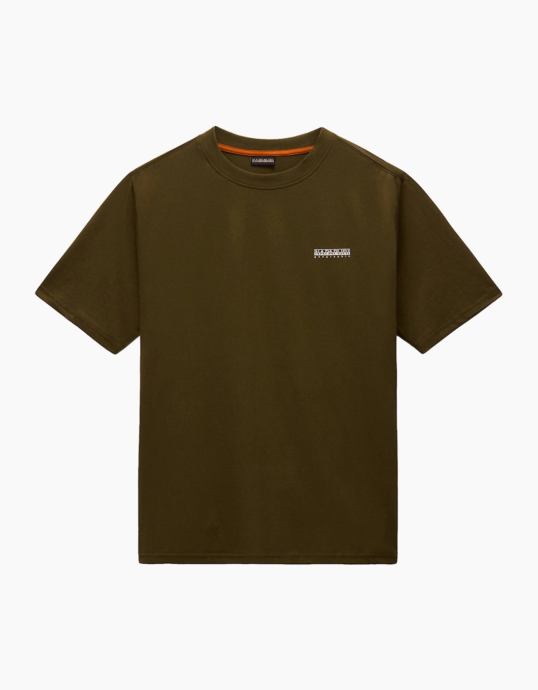 Napapijri Men's Green S-Small Box T-Shirt - Size: 38