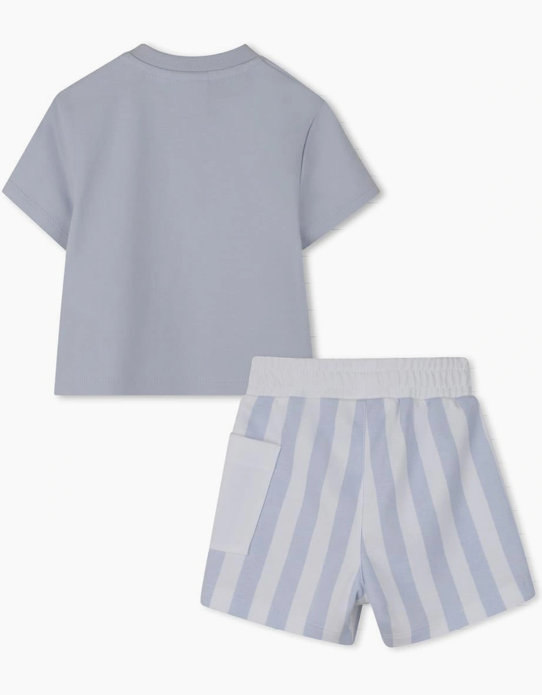BOSS BABY BOY PALE BLUE T SHIRT & SHORTS SET J53048