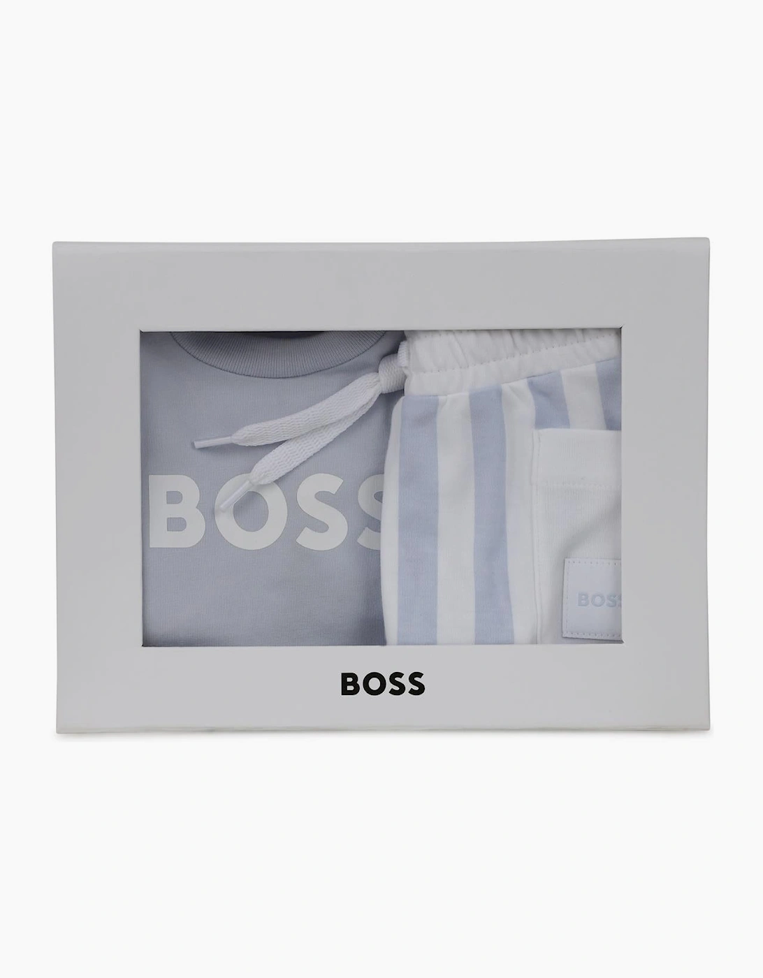 BOSS BABY BOY PALE BLUE T SHIRT & SHORTS SET J53048