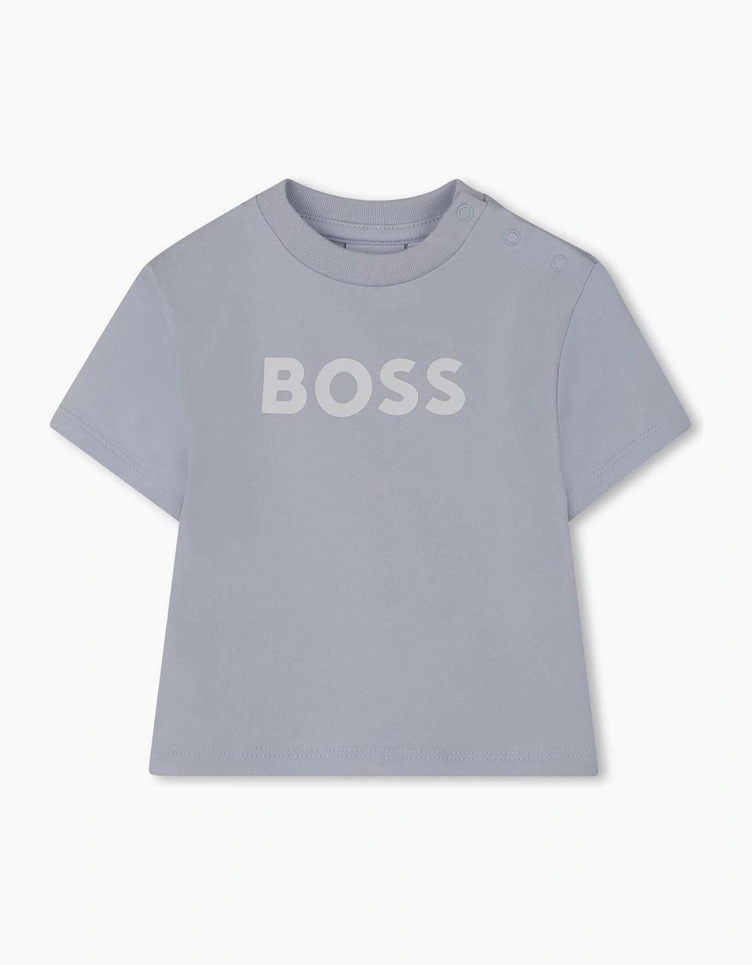 BOSS BABY BOY PALE BLUE T SHIRT & SHORTS SET J53048