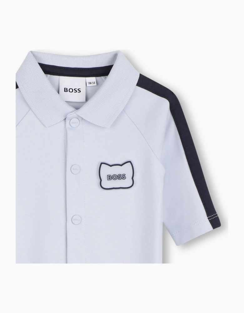 BOSS PALE BLUE BOY BABYGROW J53041