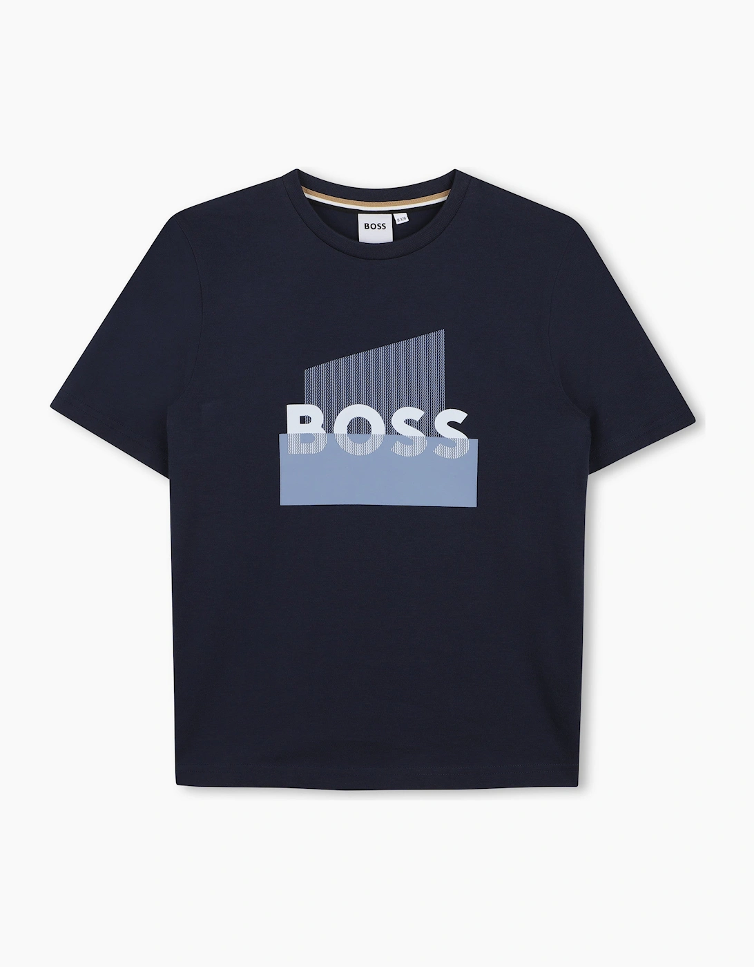 Hugo Boss Unisex Black Boss Boys Navy Graphic T Shirt J52978 - Size: 5Y Kids