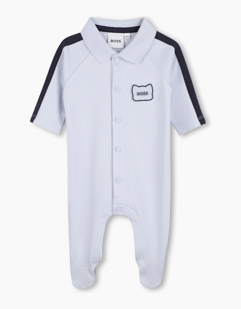 BOSS PALE BLUE BOY BABYGROW J53041