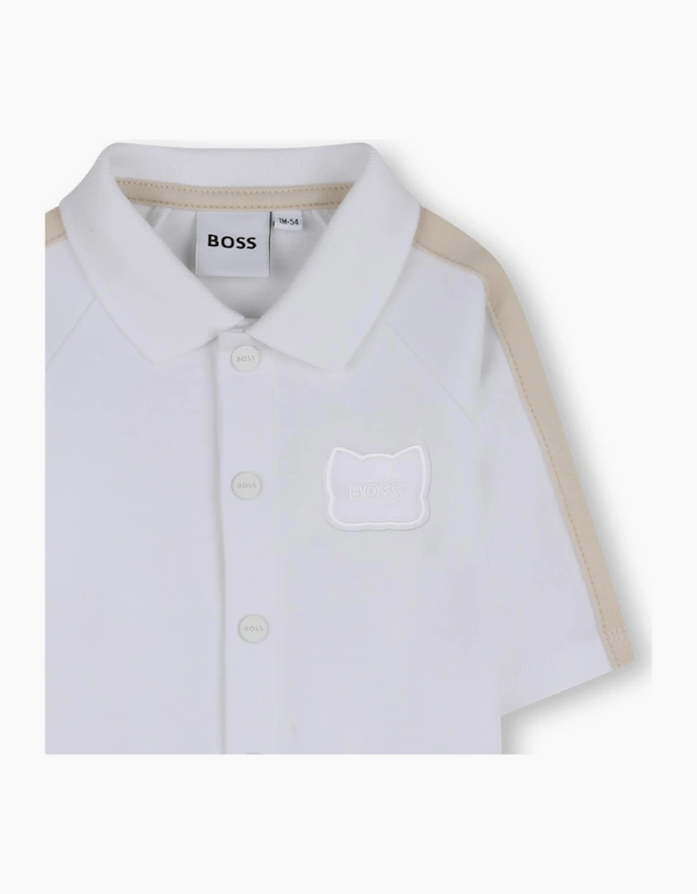 BOSS BABY WHITE BABY GROW J53041