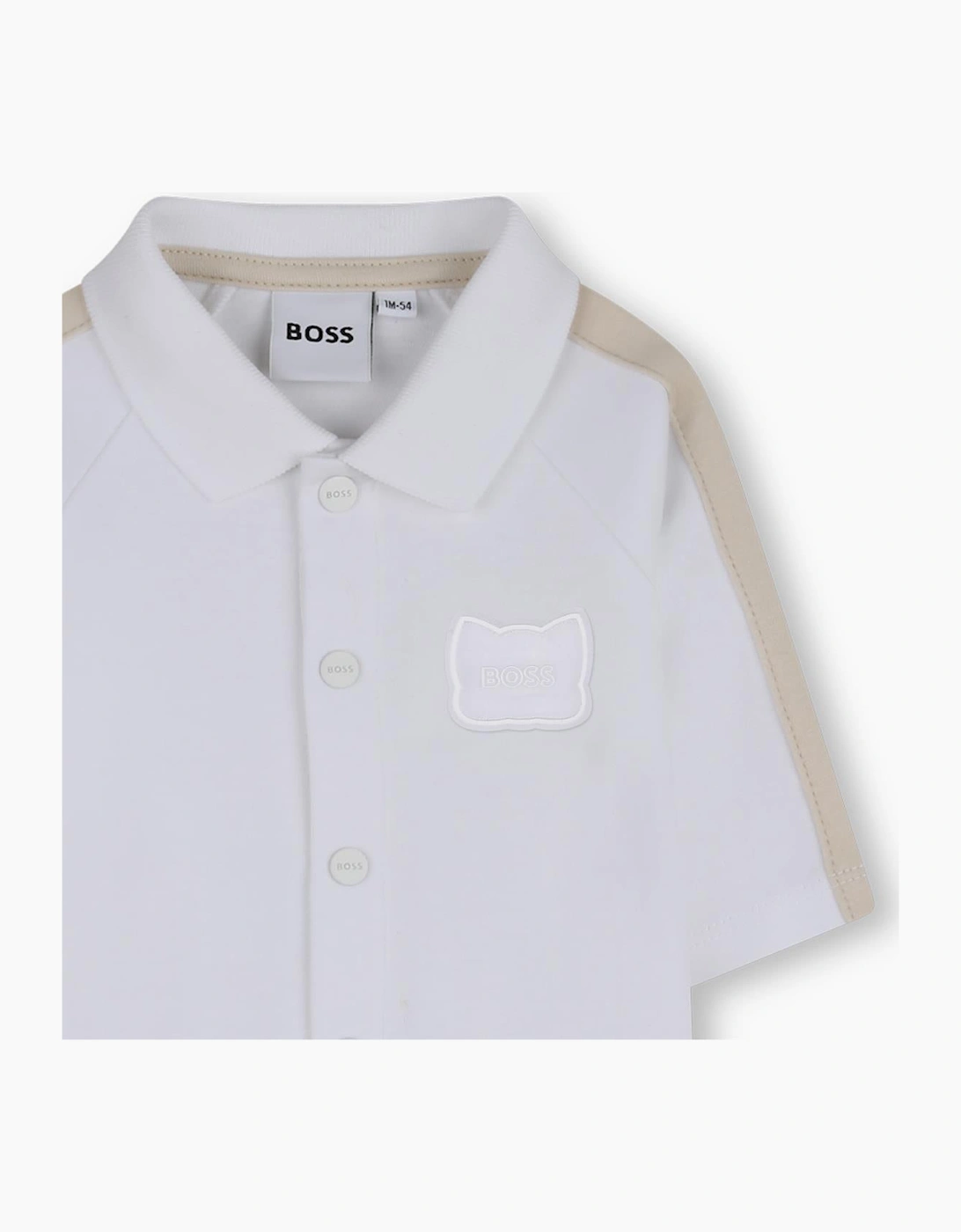 BOSS BABY WHITE BABY GROW J53041