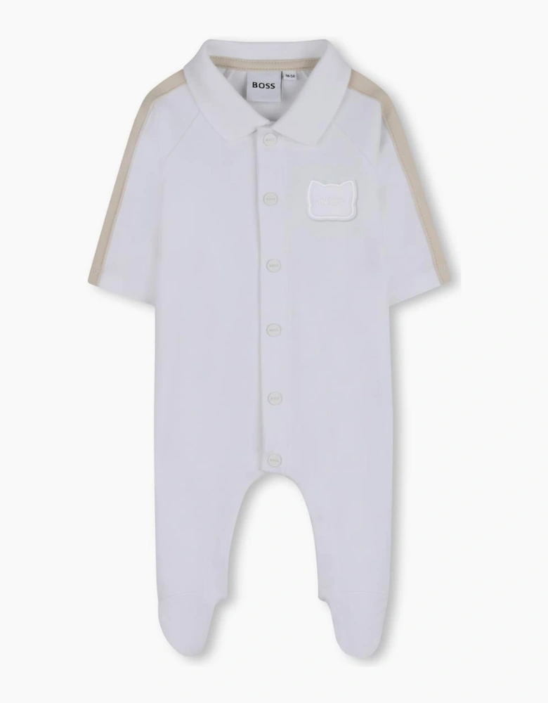 BOSS BABY WHITE BABY GROW J53041