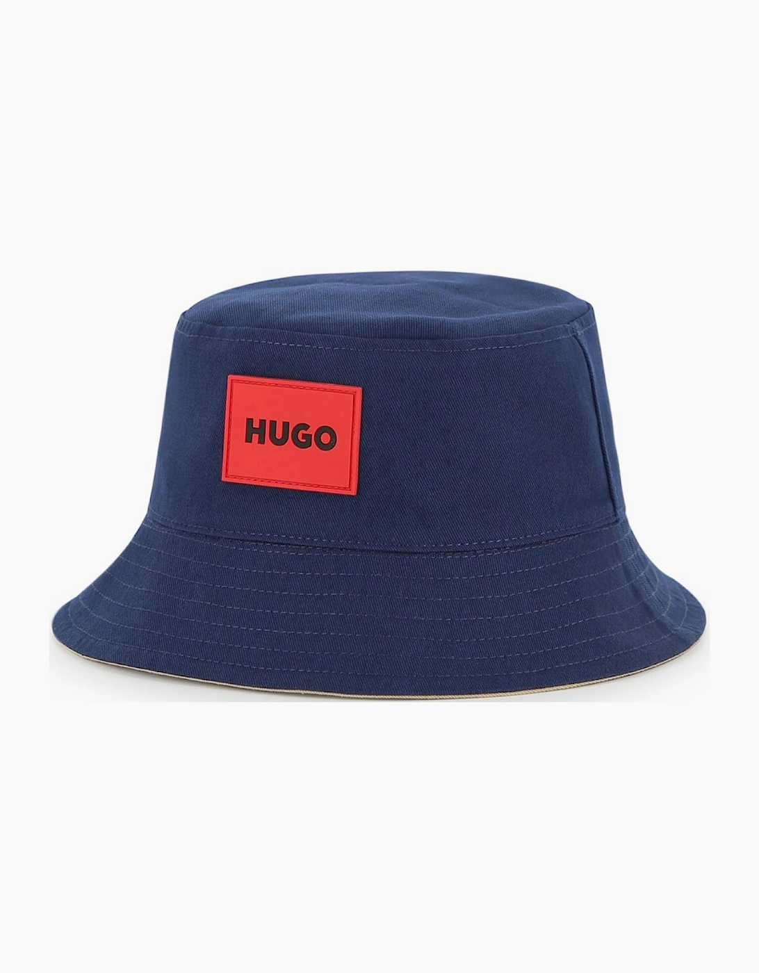 HUGO BOYS REVERSIBLE  NAVY&BEIGE BUCKET HAT G01166