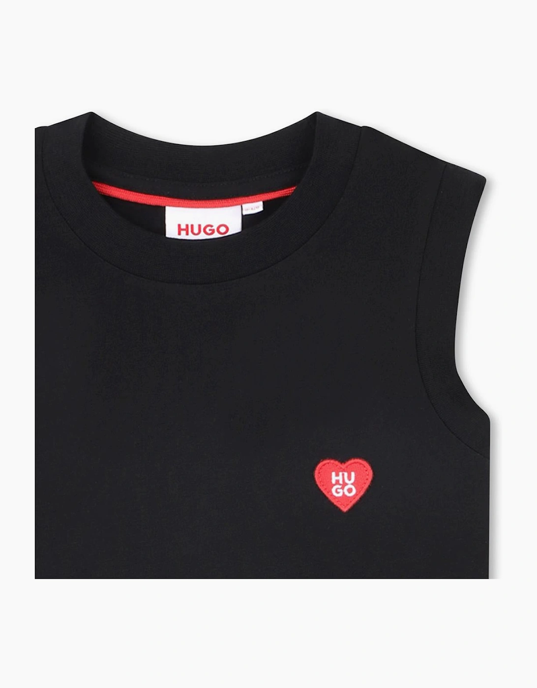 HUGO GIRLS BLACK DRESS G00984