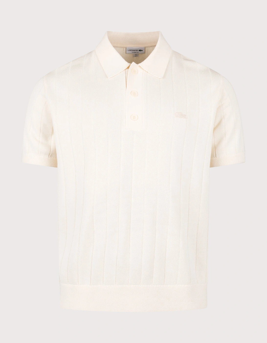 Fluid Ribbed Knit Polo Shirt, 4 of 3