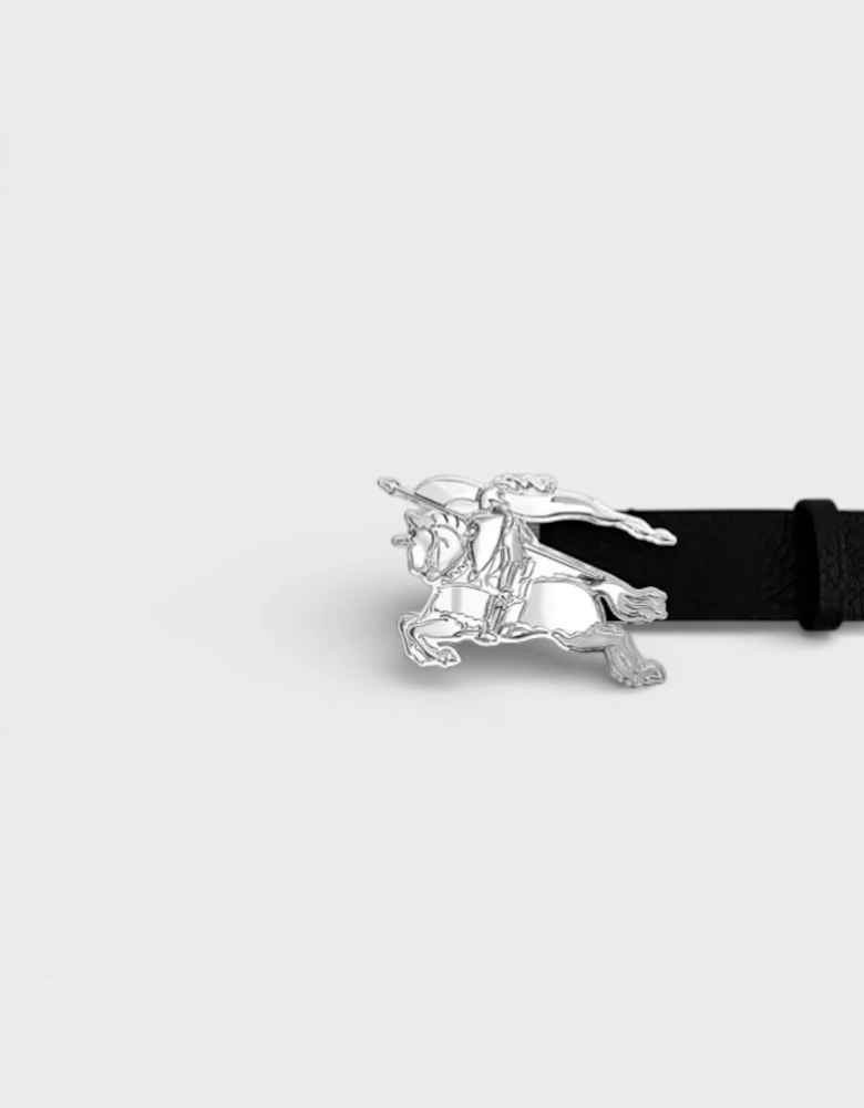 Leather Knight Buckle 30mm Belt Black