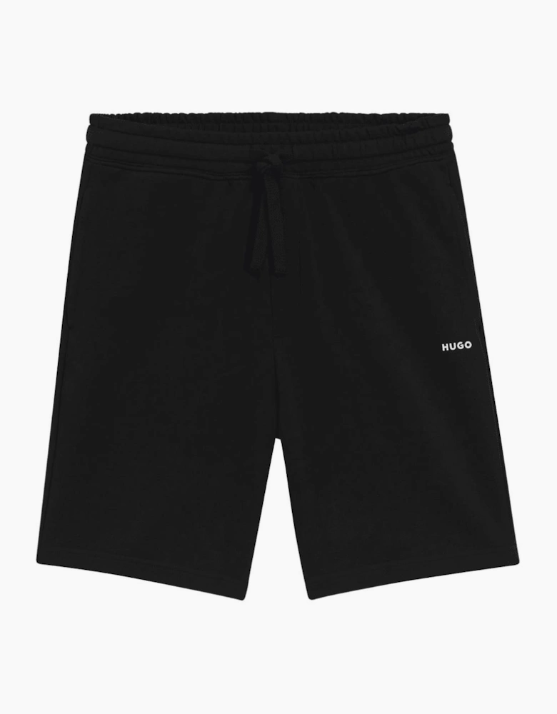 Dayono Cotton Regular Fit Black Shorts