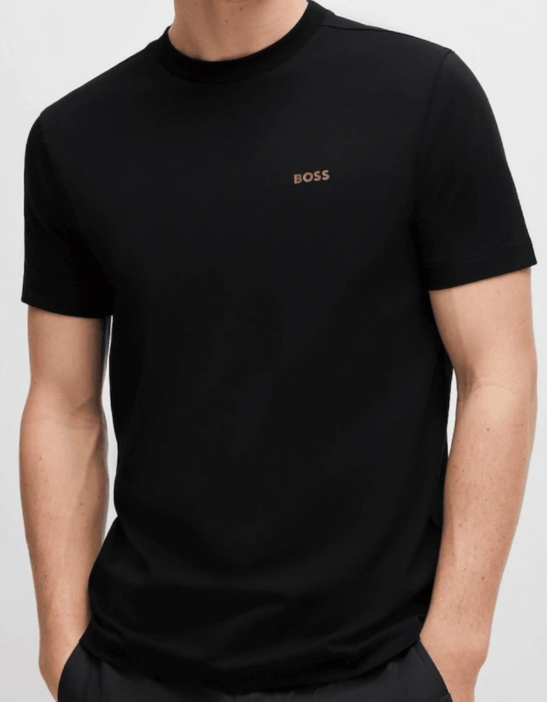TEE Black/Gold Stretch T-Shirt