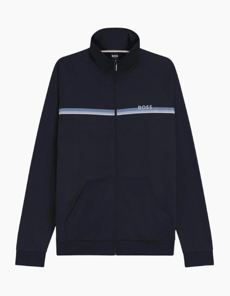 Authentic Cotton Stripe Logo Navy Tracksuit