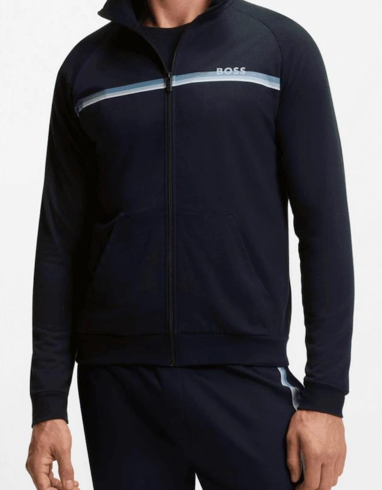 Authentic Cotton Stripe Logo Navy Tracksuit