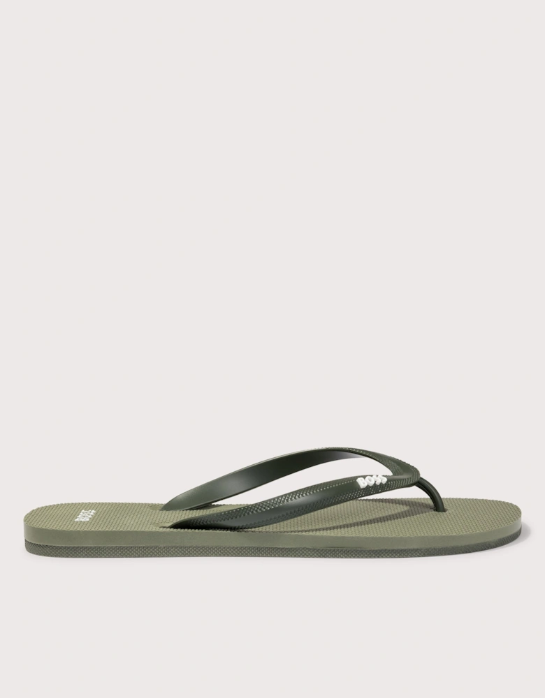 Tracy Branded Strap Flip Flops