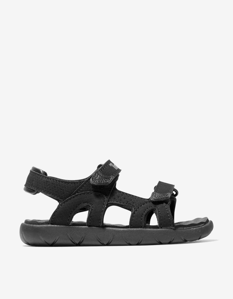 Boys Faux Leather Perkins Row Strap Sandals