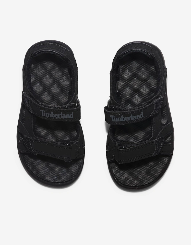 Boys Perkins Row Backstrap Sandals in Black