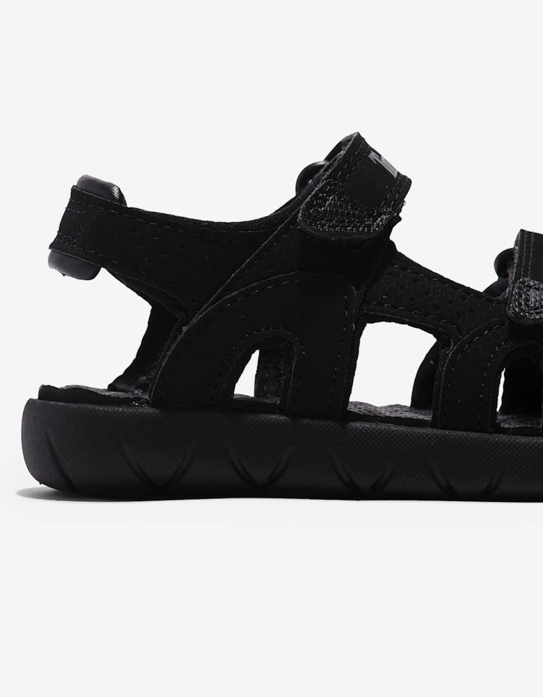 Boys Perkins Row Backstrap Sandals in Black