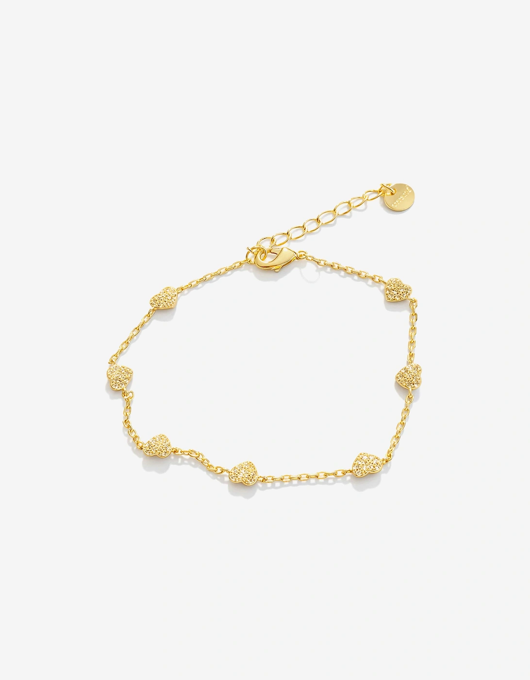 Girls Hearts Bracelet in Gold (16cm), 3 of 2