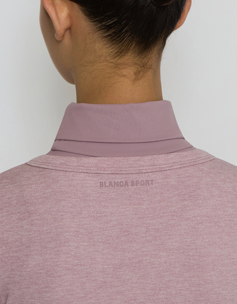 Girls Knitted Cropped Cardigan in Purple