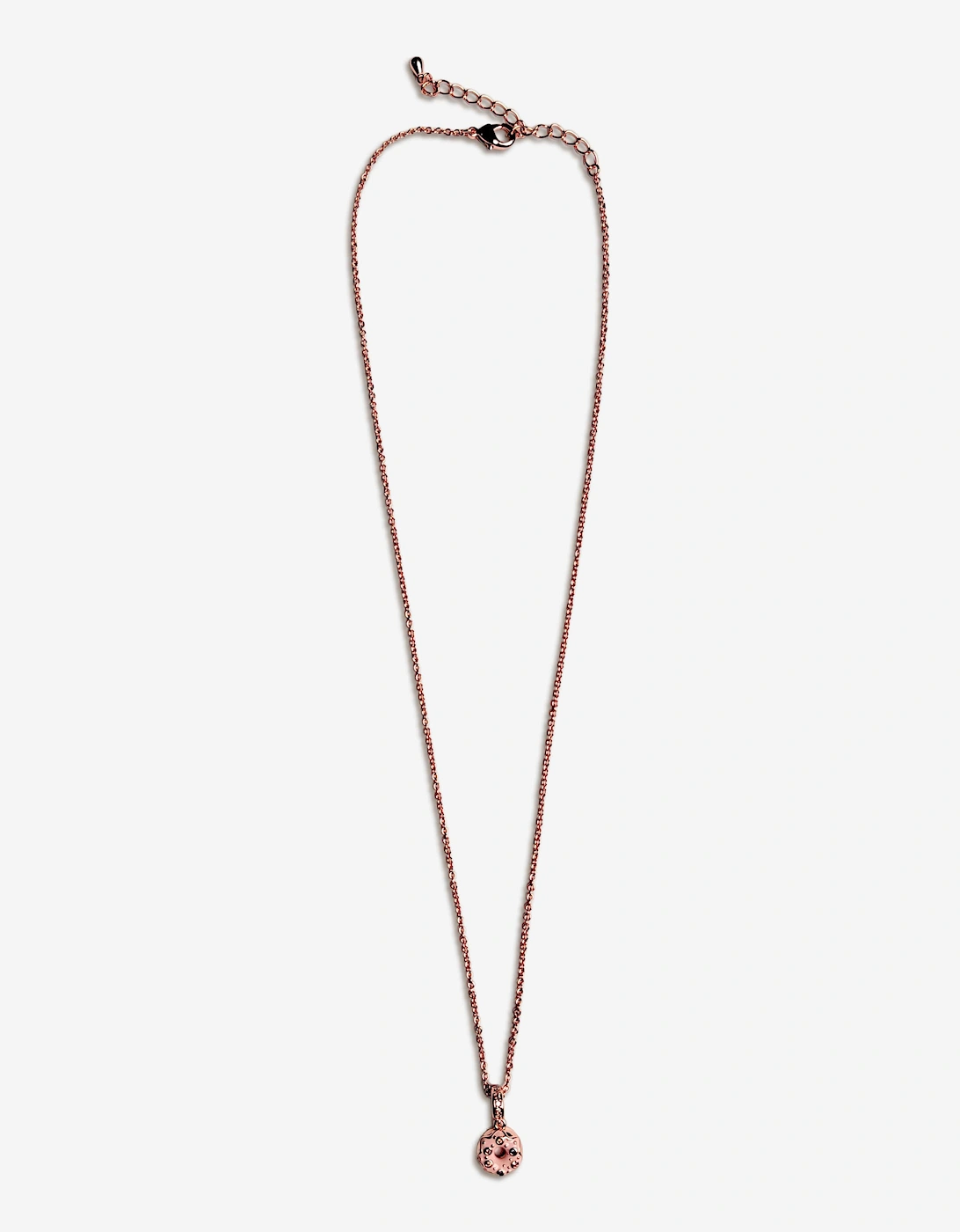 Girls Pink Doughnut Flower Necklace in Gold (40cm), 5 of 4