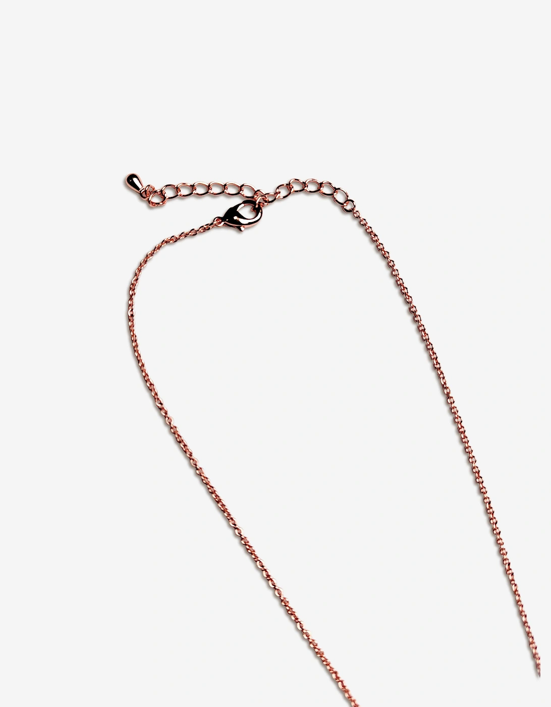 Girls Pink Doughnut Flower Necklace in Gold (40cm)