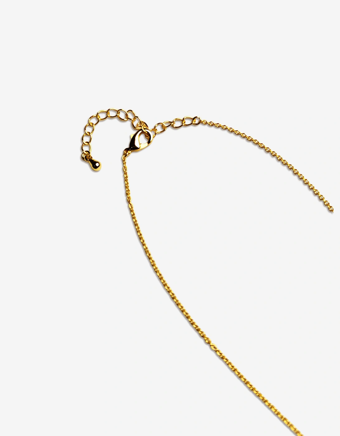 Girls Yellow and Black Doughnut Necklace in Gold (40cm)