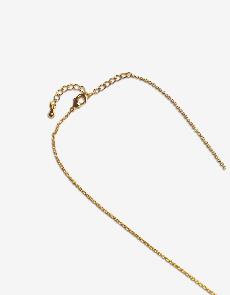 Girls Yellow Doughnut Necklace in Gold (40cm)