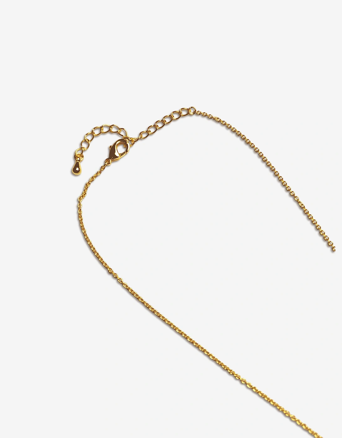 Girls Yellow Doughnut Necklace in Gold (40cm)