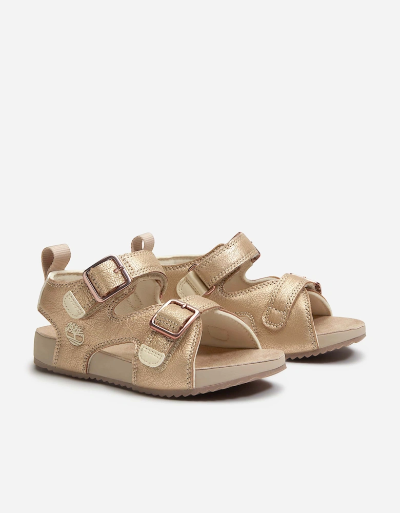 Girls Castle Island Backstrap Sandals in Pink