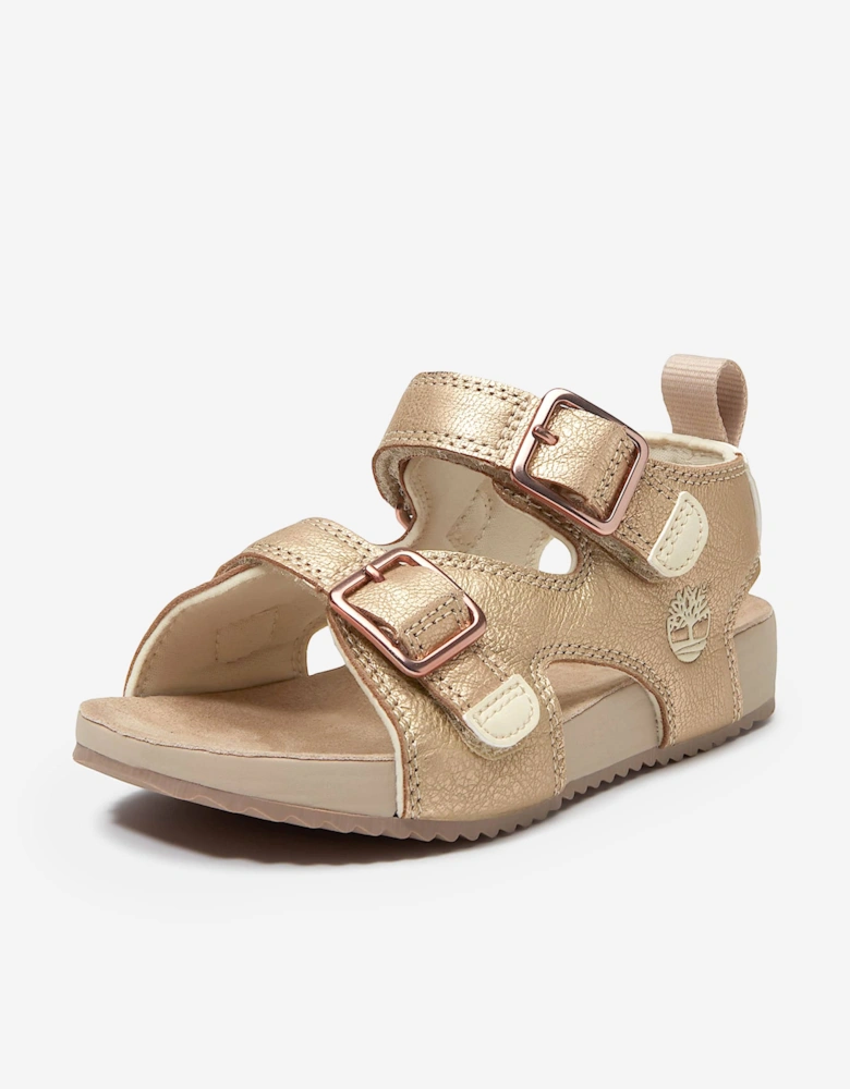 Girls Castle Island Backstrap Sandals in Pink