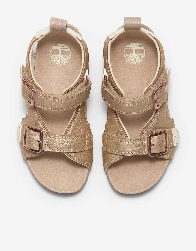 Girls Castle Island Backstrap Sandals in Pink
