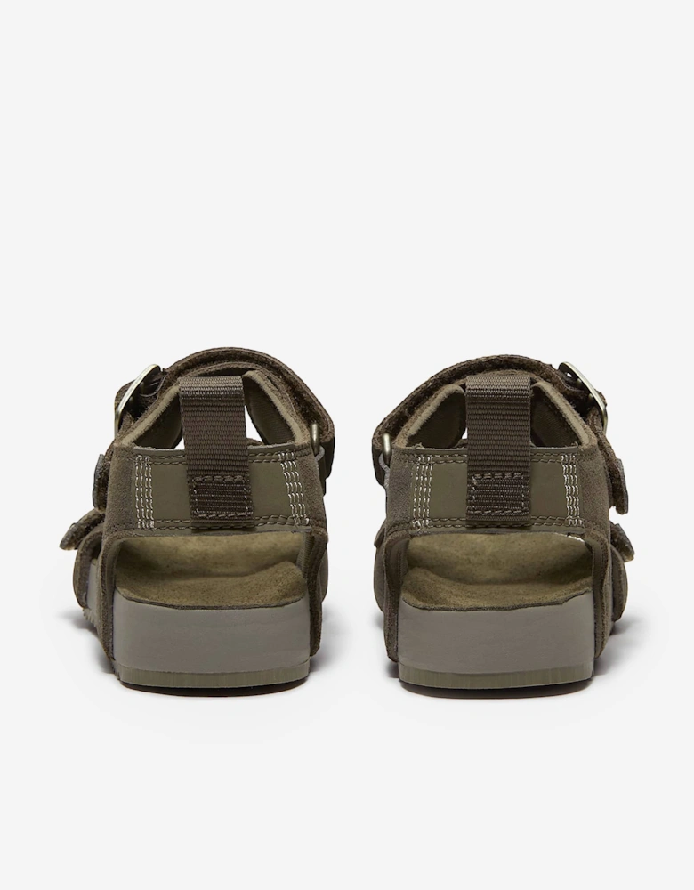 Kids Castle Island Backstrap Sandals in Brown