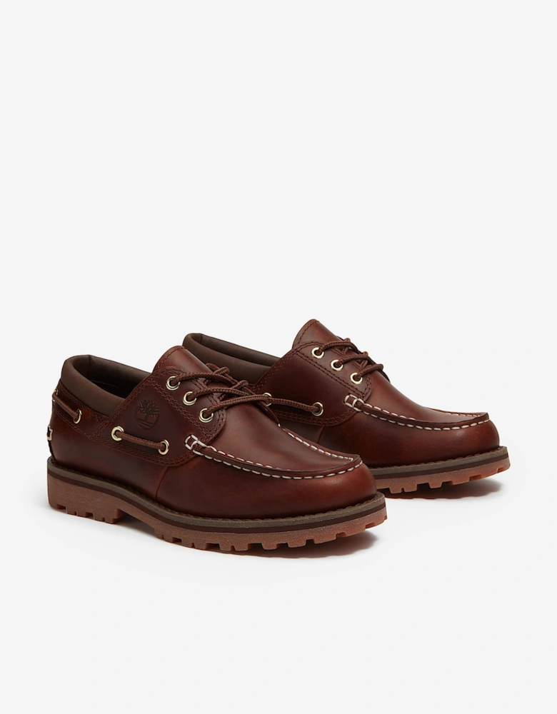 Boys Authentic Boat Shoe in Brown