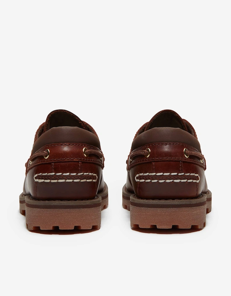 Boys Authentic Boat Shoe in Brown