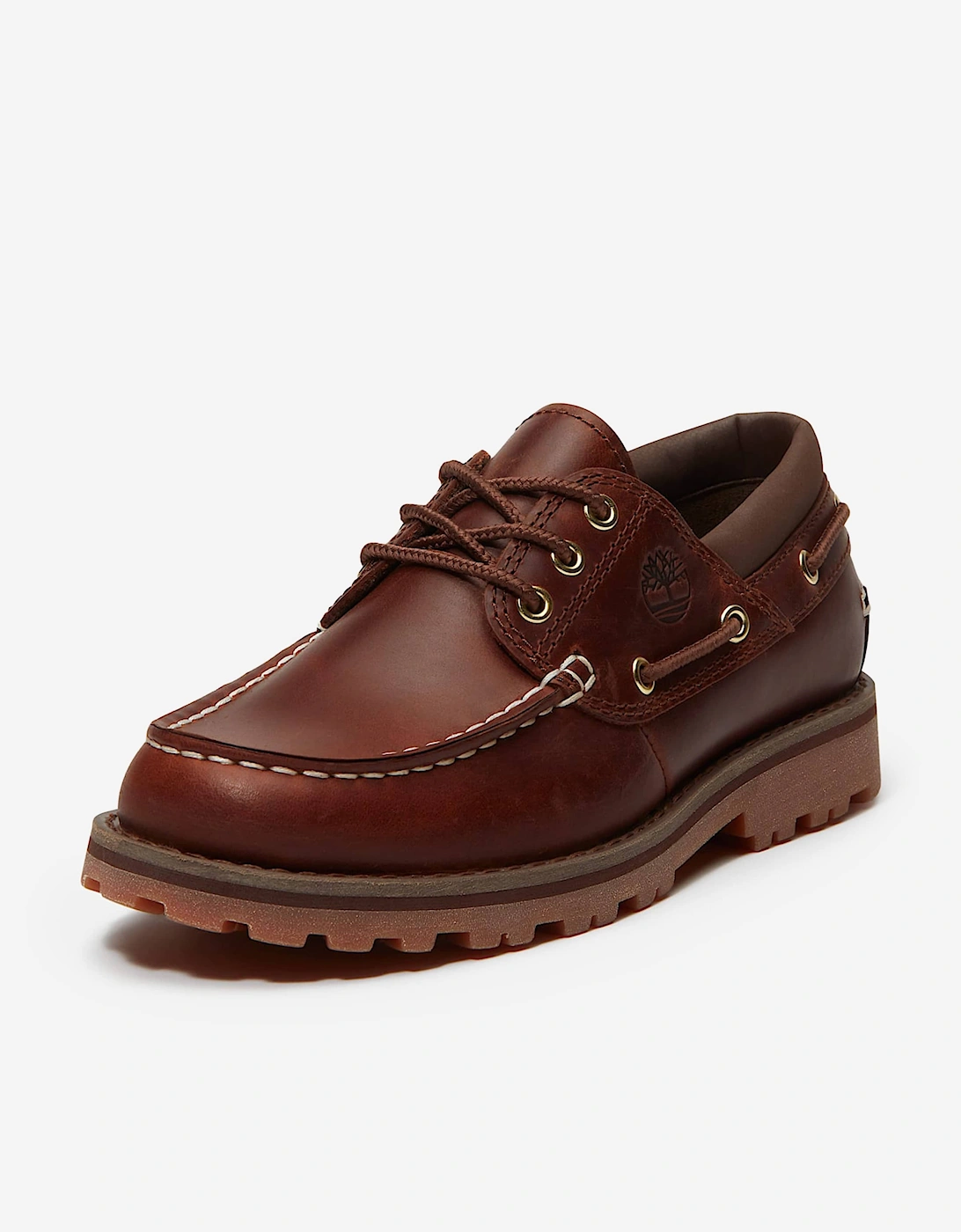 Boys Authentic Boat Shoe in Brown
