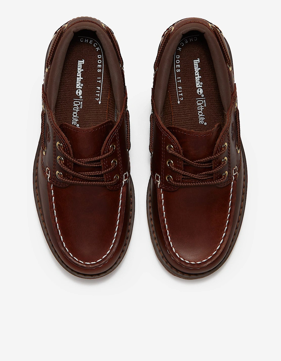 Boys Authentic Boat Shoe in Brown