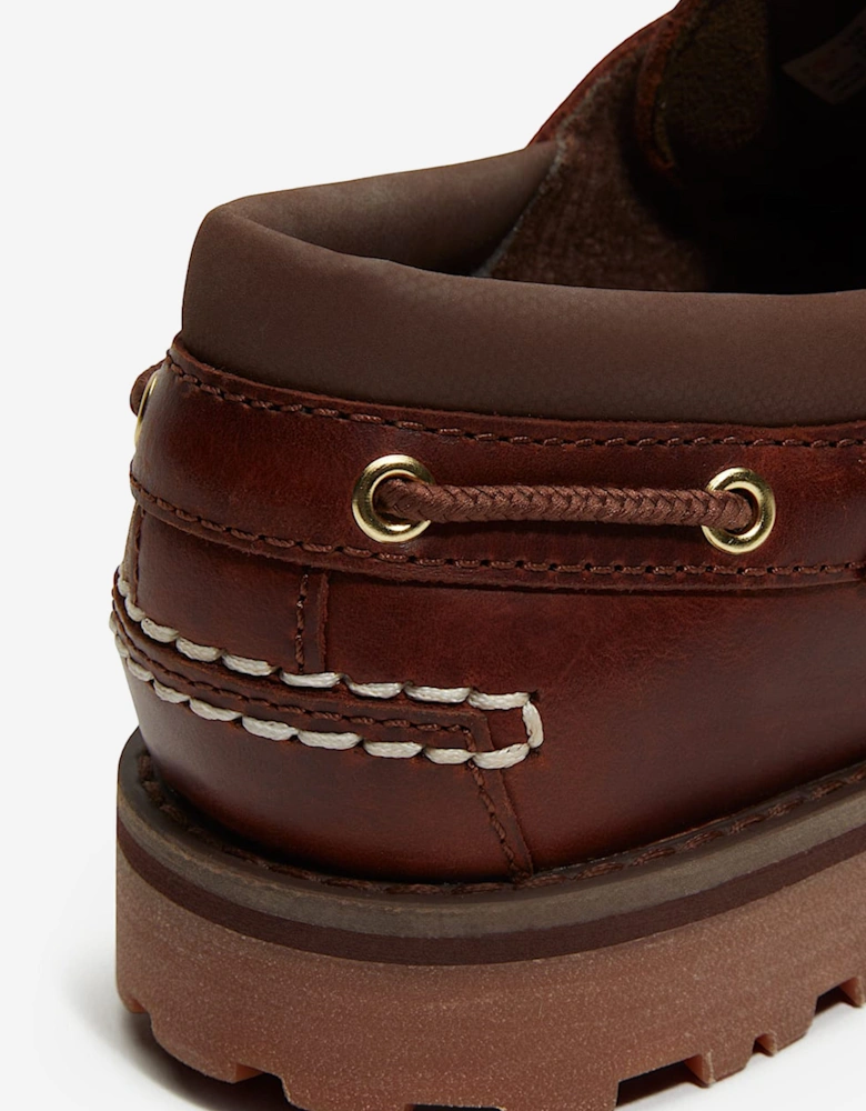 Boys Authentic Boat Shoe in Brown