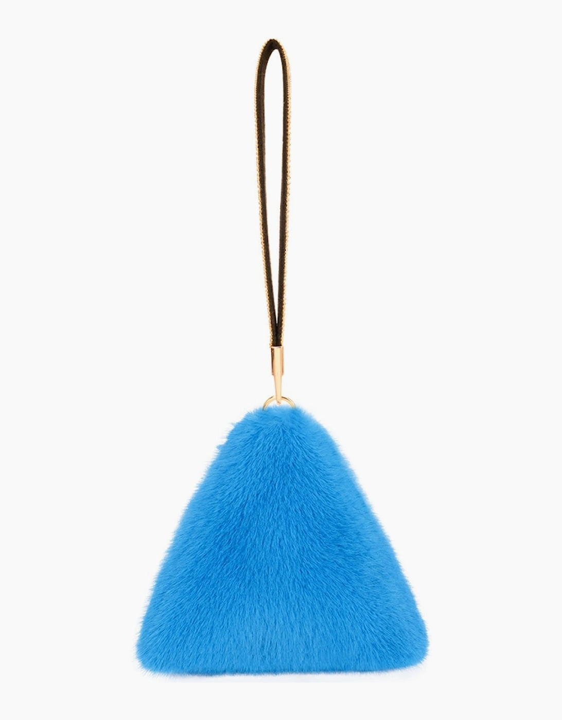 Pyramid Faux Fur Bag