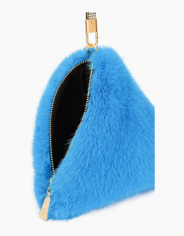 Pyramid Faux Fur Bag