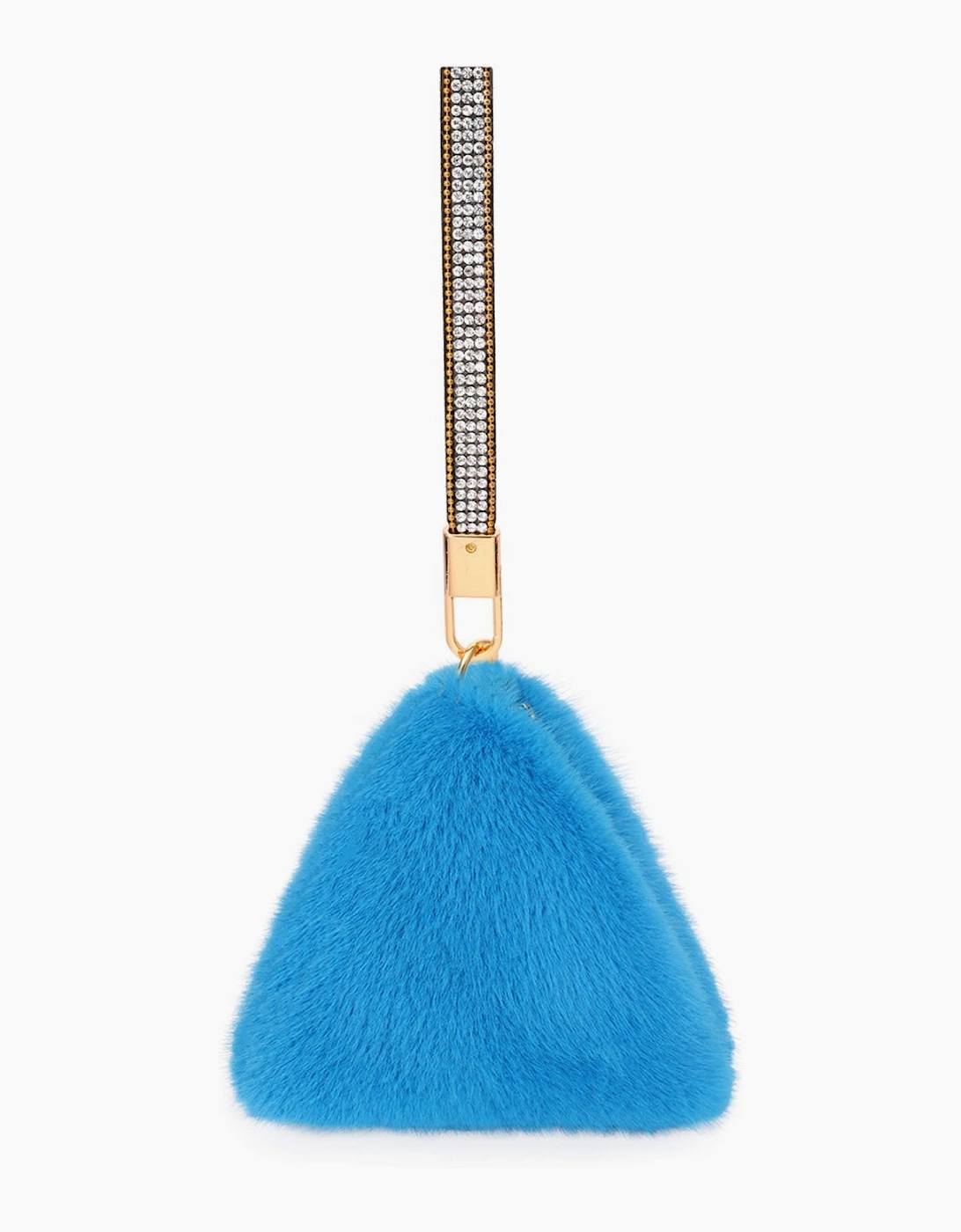 Pyramid Faux Fur Bag