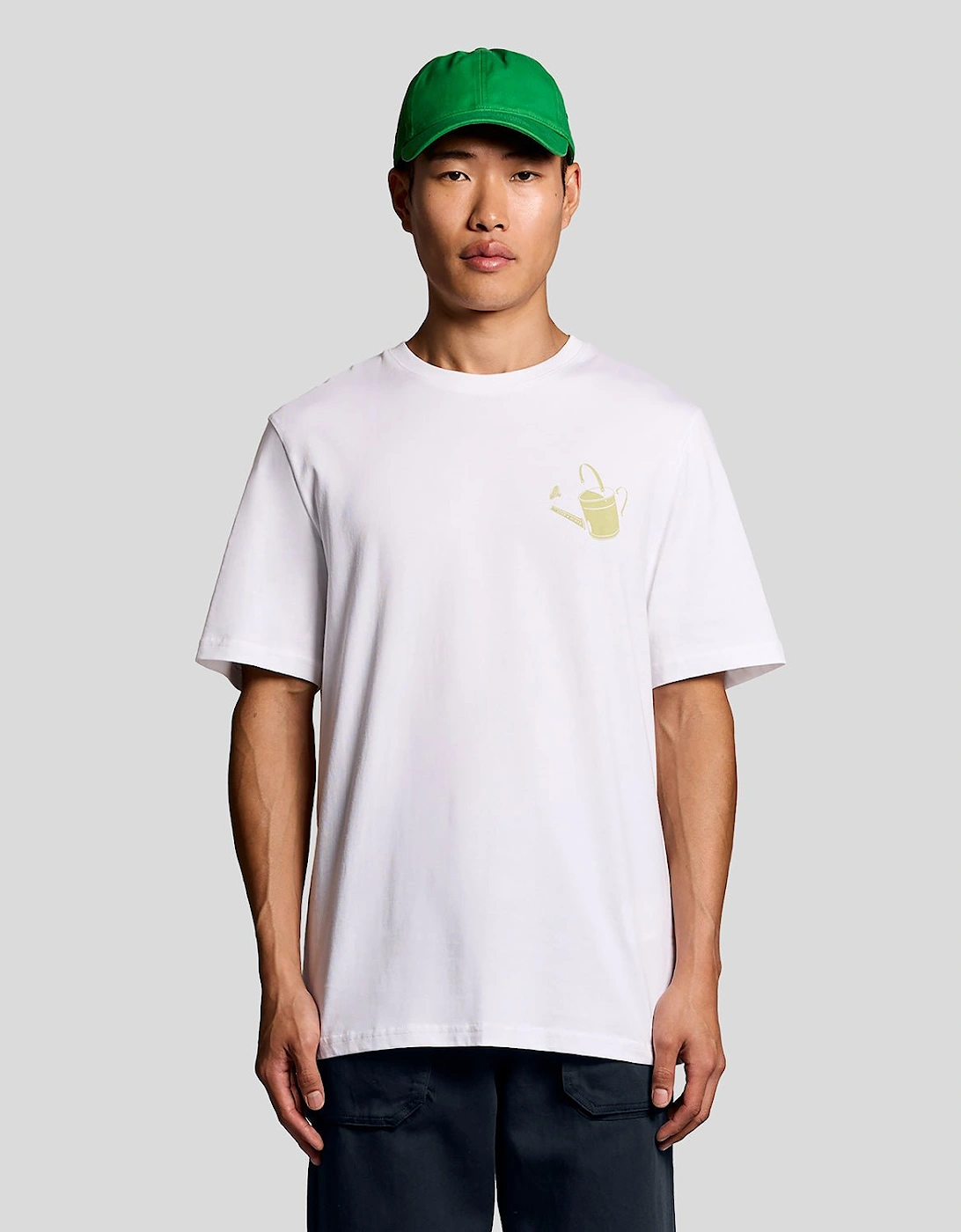 Straight Leg Linen Blend Trousers