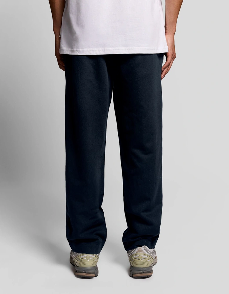 Straight Leg Linen Blend Trousers