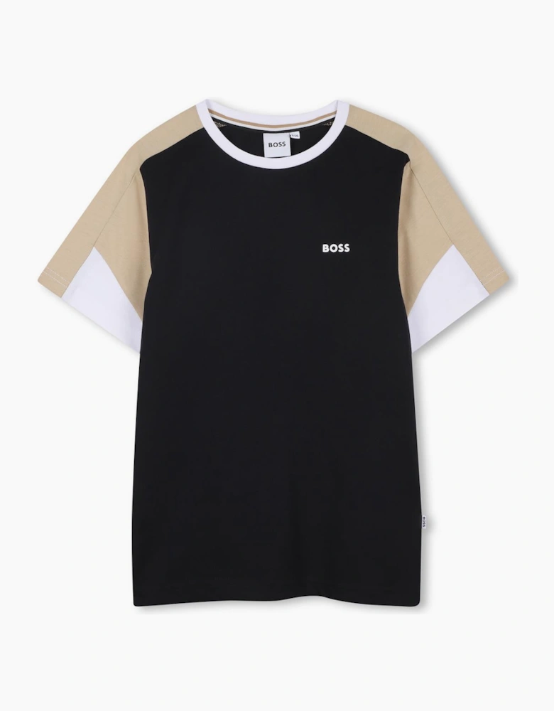 BOSS BOYS BLACK BERMUDA SHORTS SET J53006