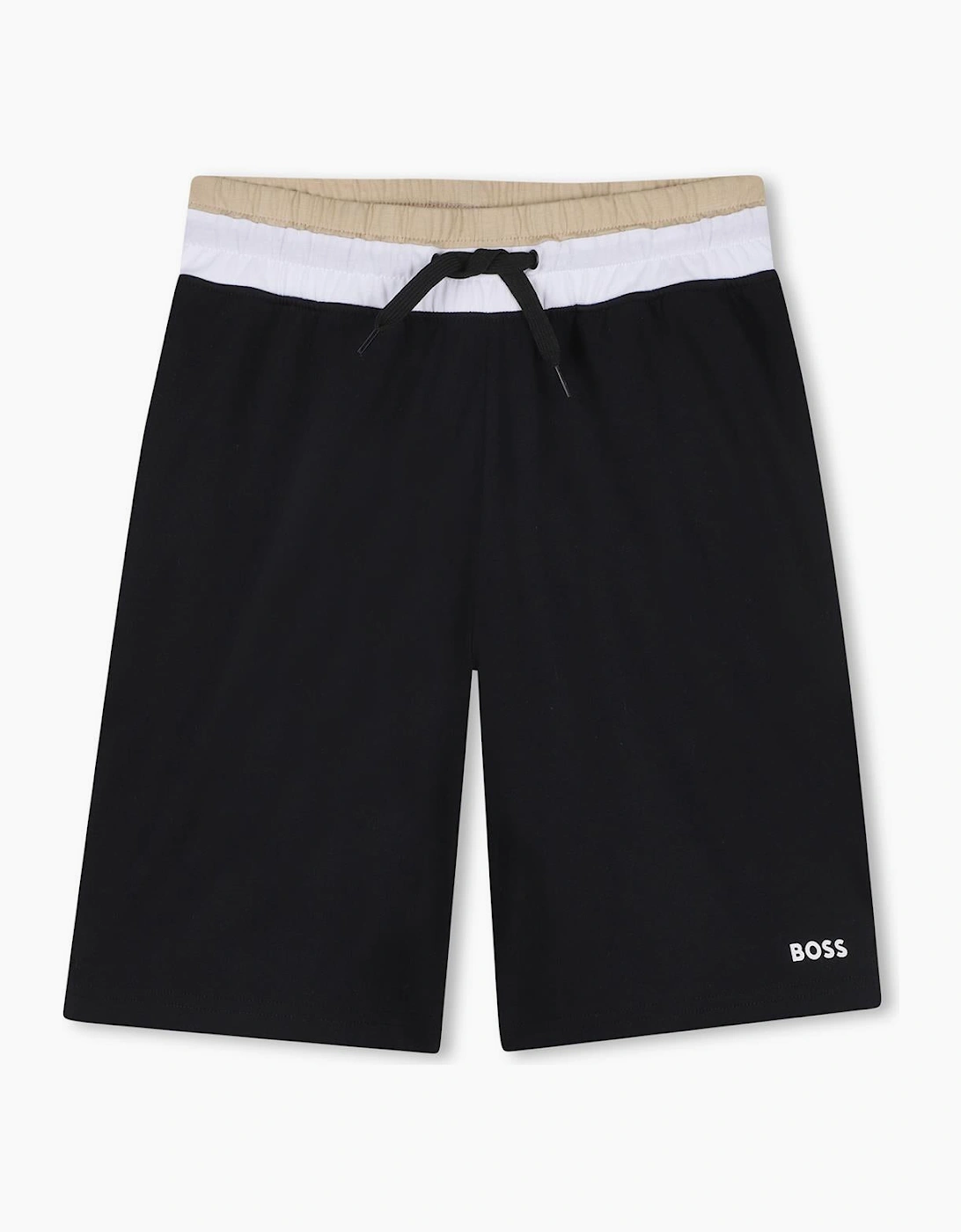 BOSS BOYS BLACK BERMUDA SHORTS SET J53006