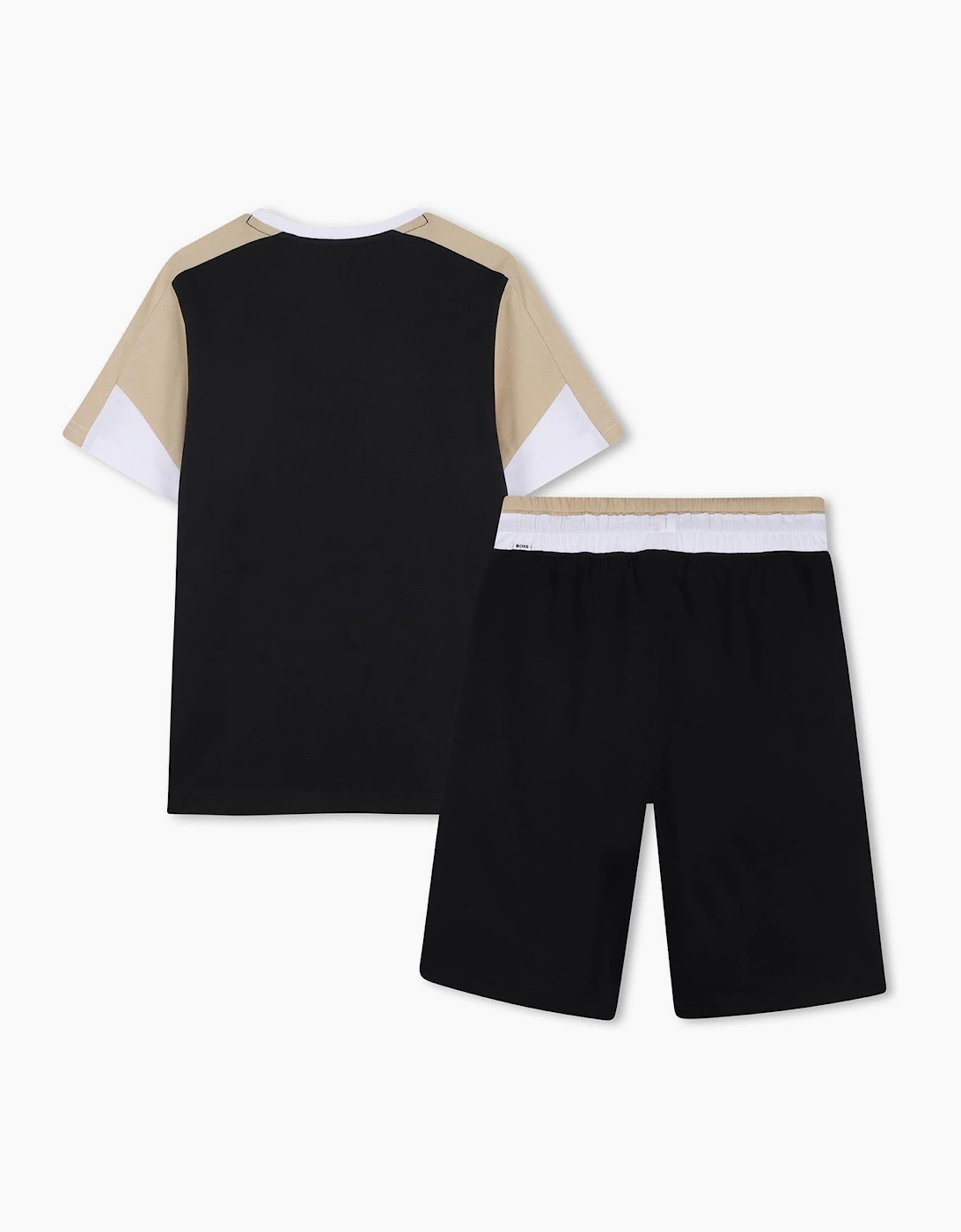 BOSS BOYS BLACK BERMUDA SHORTS SET J53006