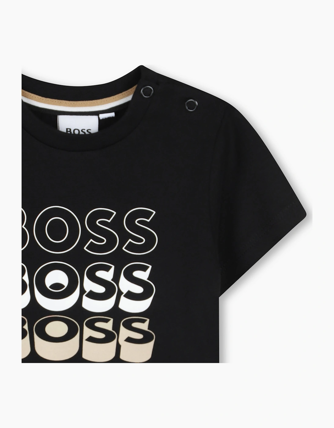 BOSS BABY/TODDLER BLACK T SHIRT J52889
